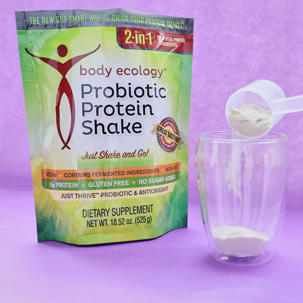 Body Ecology - Probiotic Protein Shake (525g) | Fermented Plant Protein & Probiotics