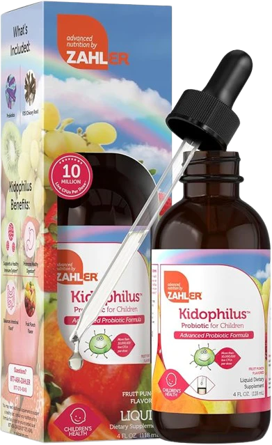 Zahler - Kidophilus Liquid Probiotics for Kids 118ml (4floz) 10 Million CFU