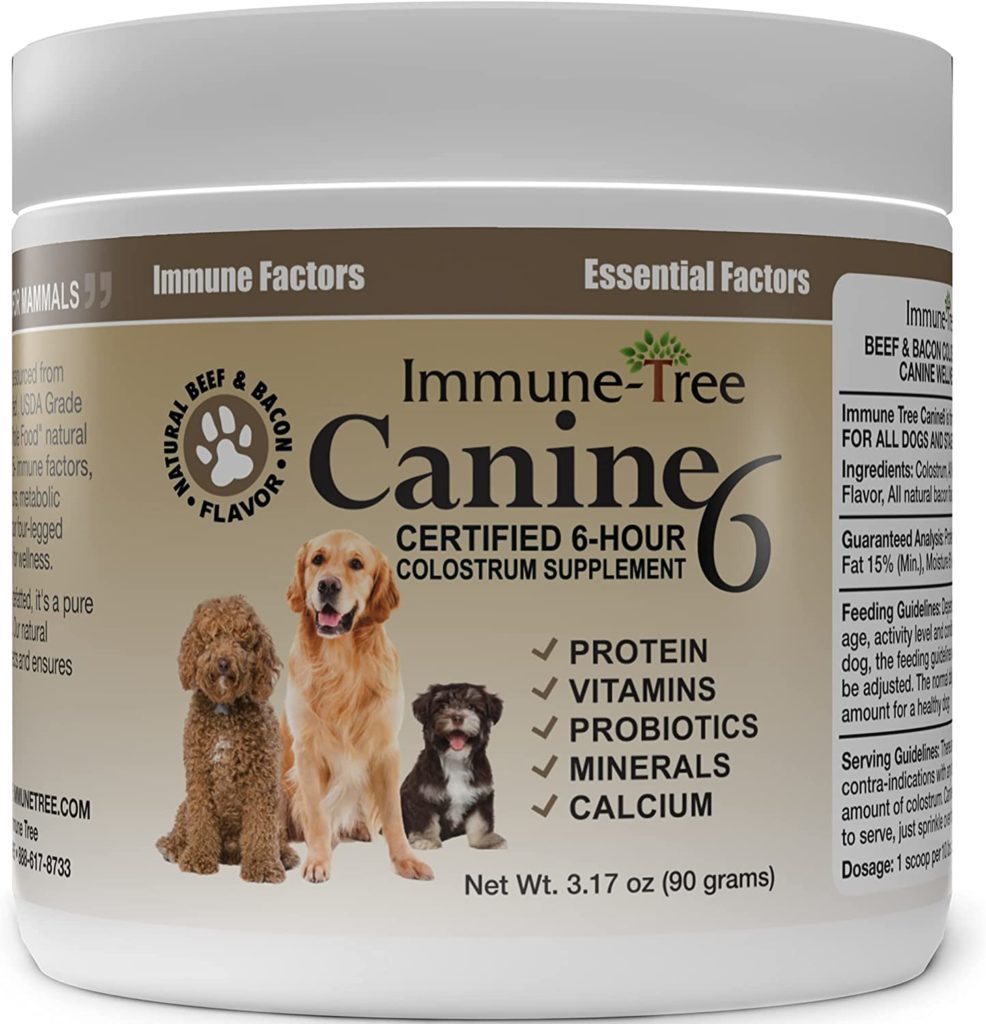 Immune Tree - Canine6 Natural Colostrum 3.17oz (Beef & Bacon)