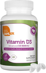 Thumbnail for Zahler - Vitamin D3 5000iu 120 Softgels