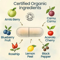 Thumbnail for NaturaC | Organic whole-food Vitamin C (225mg) 90 Capsules