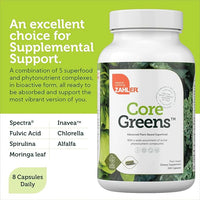 Thumbnail for Zahler - CoreGreens Super Greens Supplement 240 Capsules (Spirulina, Chlorella and Moringa)