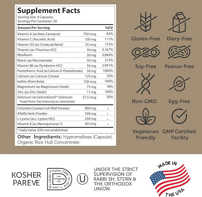 Zahler - HeightFactor 120 capsules | Healthy Growth Bone Growth Supplement