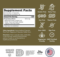 Thumbnail for Zahler - CandAid Probiotics 60 capsules | Intestinal Health and Yeast Balance with Oregano and Garlic