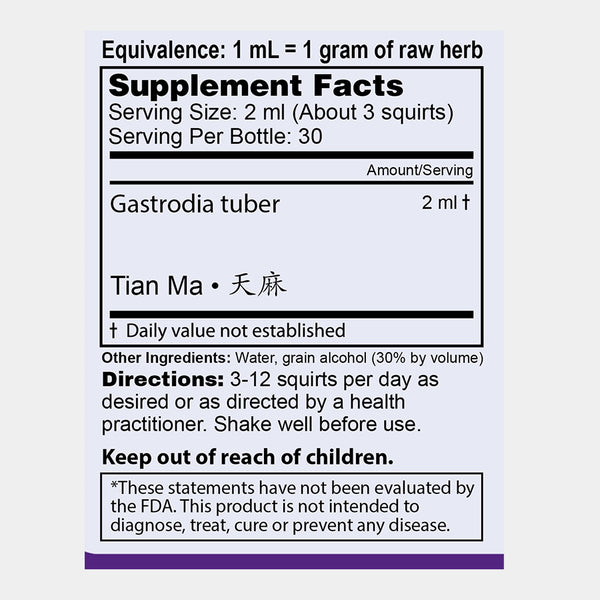 Dragon Herbs - Gastrodia Drops 2floz