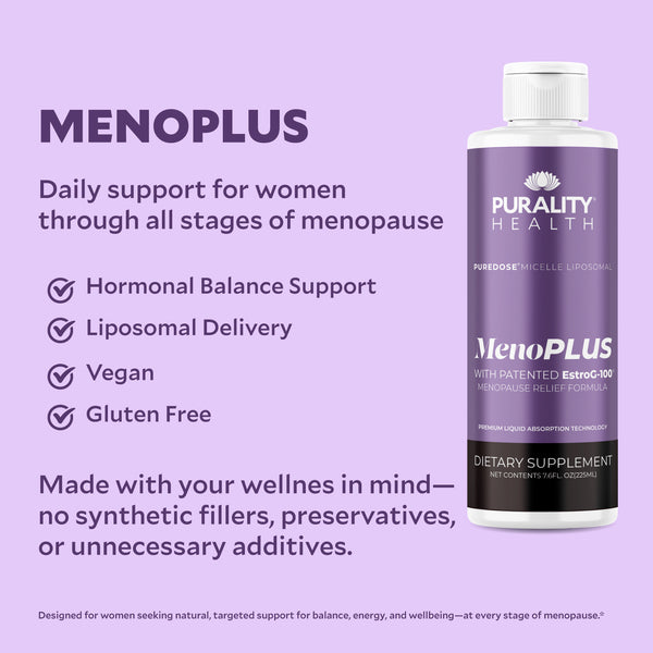 Purality Health - PureDose® Liposomal MenoPLUS 225ml (Menopause Relief Formula)