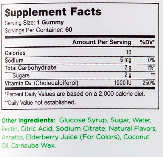 Zahler Chapter One - Vitamin D3 120 Gummies