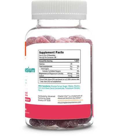 Zahler Chapter One - Magnesium 60 Gummies