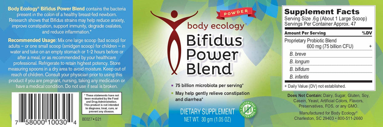 Body Ecology - Bifidus Power Blend (powder probiotic) (30g)