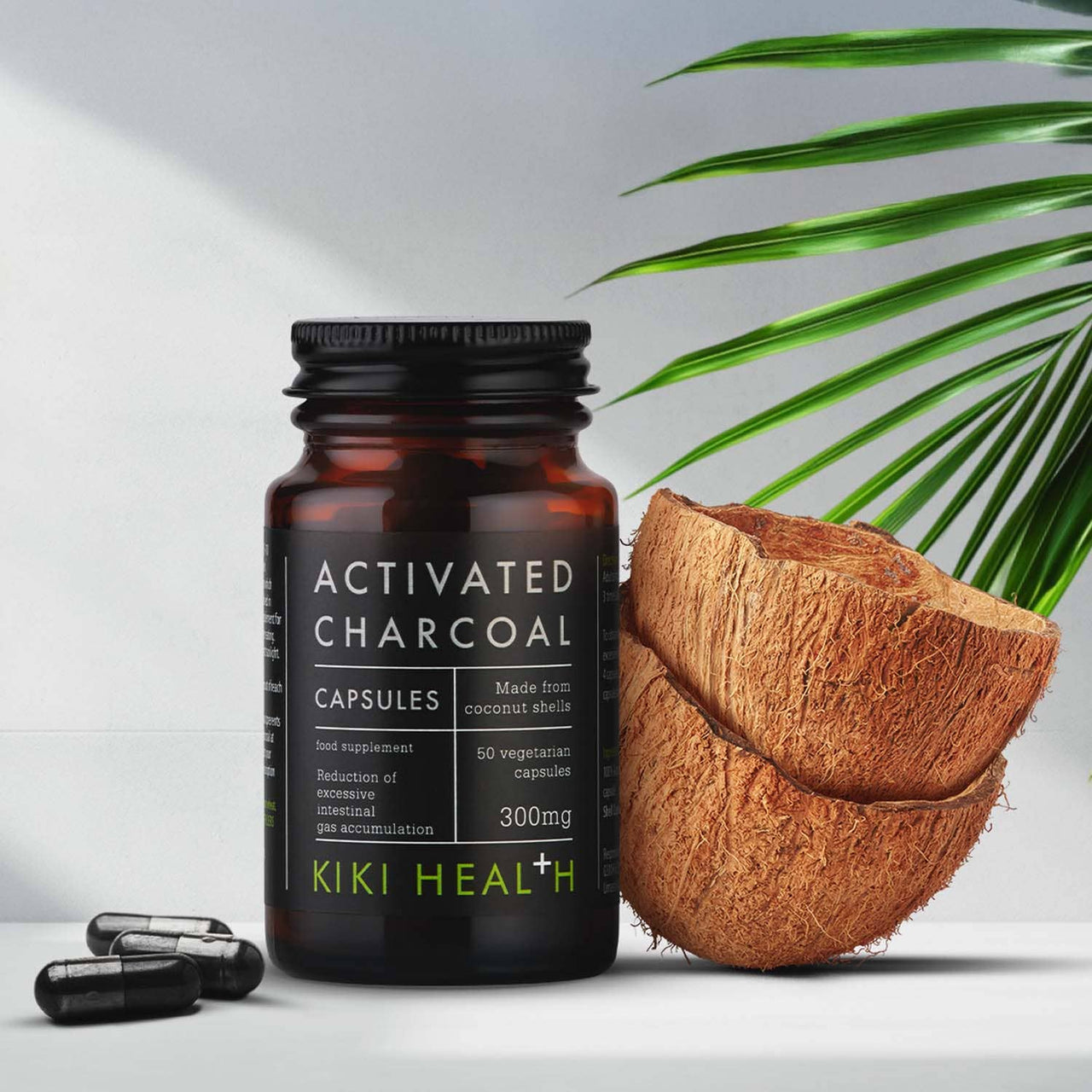 Kiki Health - Activated Charcoal 50 Vegicaps (300mg)