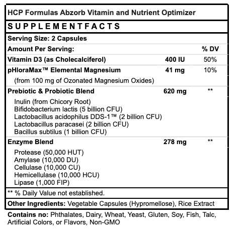 Abzorb - Digestive Enzymes 500mg (150caps)