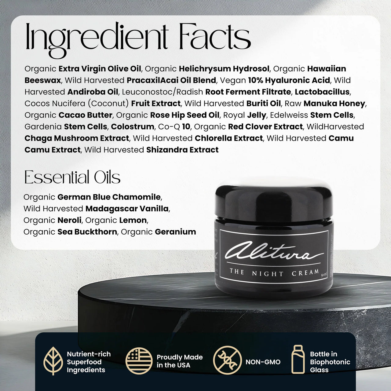 Alitura - The Night Cream | Intensive Overnight Hydration (50ml)