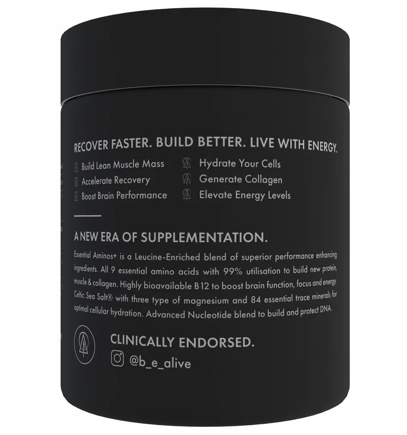 Alive Powder ALIVE Essential Aminos+ | Essential Amino Acid Powder with Vitamin B12 ...