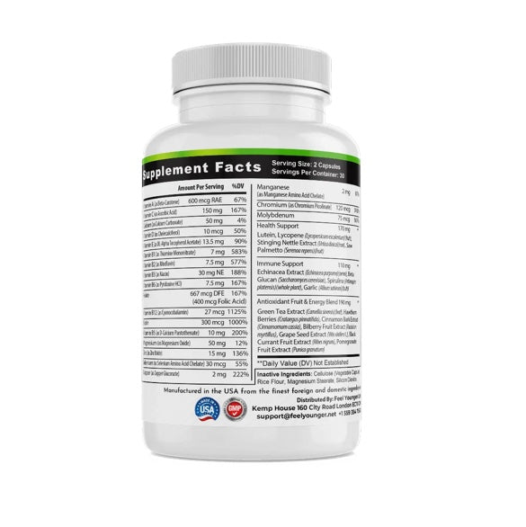 Feel Younger - All in One Multivitamin + Mineral Formula 60caps