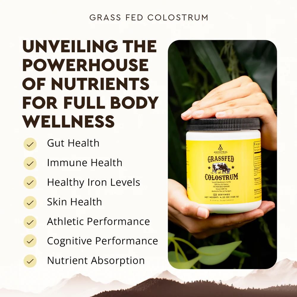 Ancestral Supplements - Grass Fed Colostrum 120 Servings (120g)