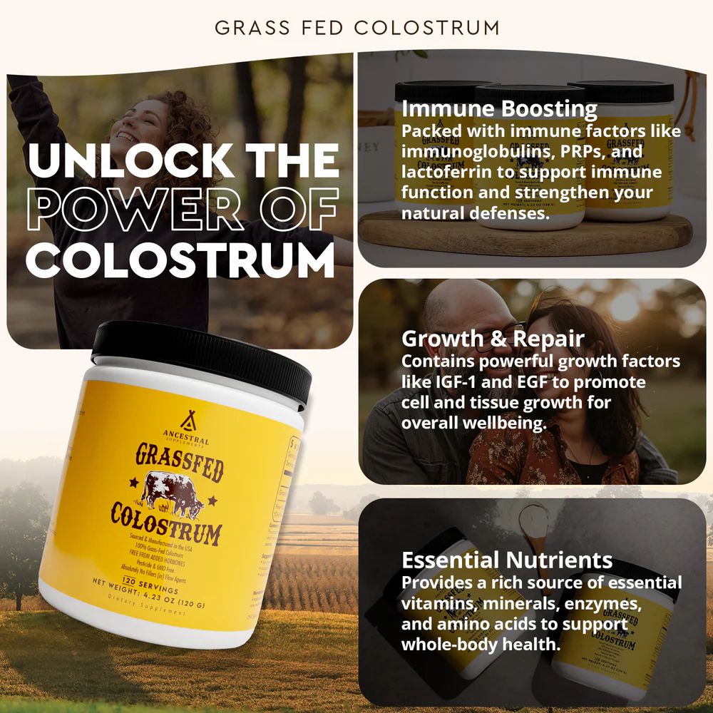 Ancestral Supplements - Grass Fed Colostrum 120 Servings (120g)