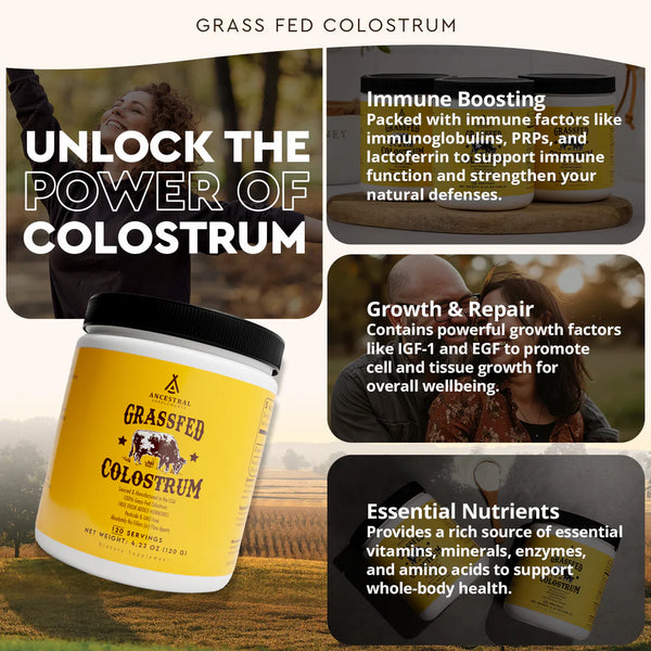 Ancestral Supplements - Grass Fed Colostrum (120 Servings /120g)