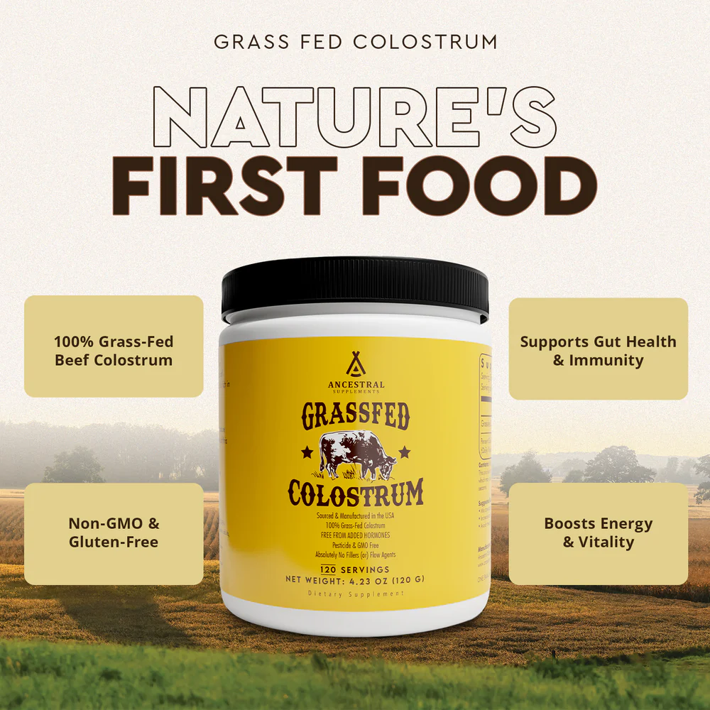 Ancestral Supplements - Grass Fed Colostrum 120 Servings (120g)