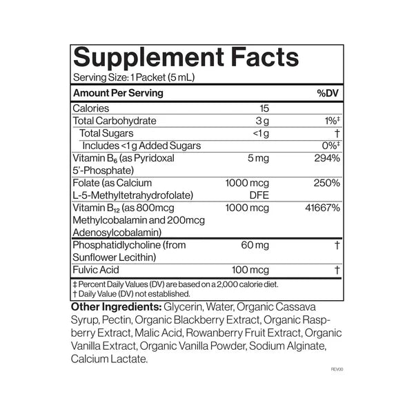 Cymbiotika - Liposomal Vitamin B12 + B6 (28 x 5ml Liquid Packets)