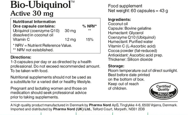 Pharma Nord - Bio-Ubiquinol Active QH (30mg / 150 capsules)