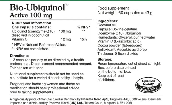 Pharma Nord - Bio-Ubiquinol™ Active QH (100mg / 60 caps)