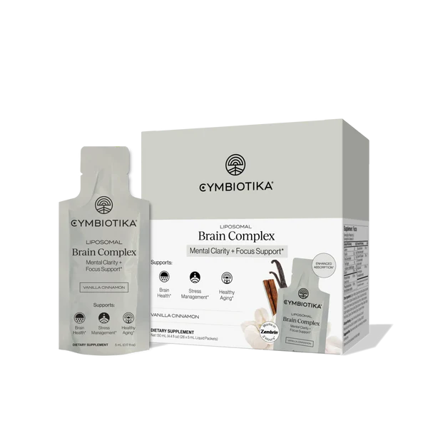 Cymbiotika - Liposomal Brain Complex 130ml (26x5ml Pouches)(Vanilla Cinnanmon Flavour)