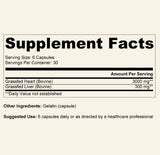 Thumbnail for Ancestral Supplements - Grass Fed Desiccated Beef Heart (180 capsules / 550mg)