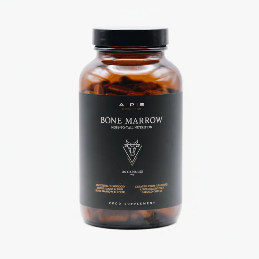 APE Nutrition - Grass-Fed Bone Marrow Capsules | Freeze-Dried Bone Marrow & Liver | (180caps/500mg)