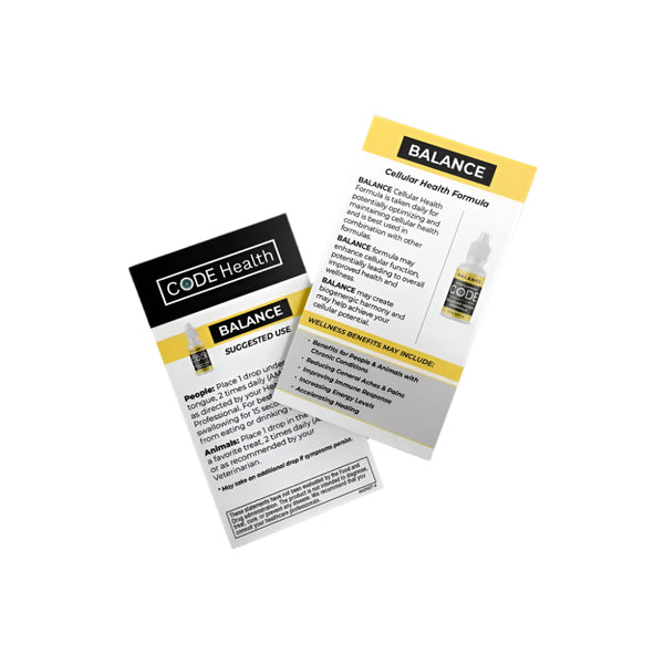 CODE Health | BALANCE (Cellular Health Formula) | Each 15ml bottle contains approx. 300 servings