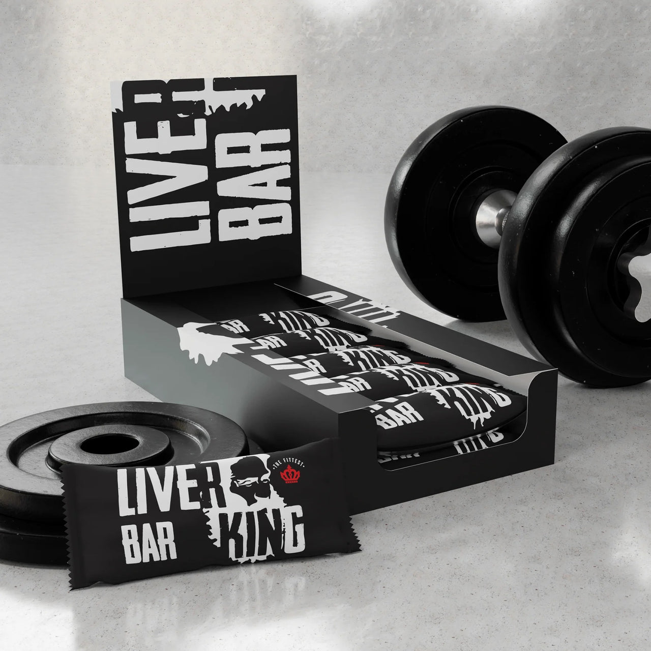 The Fittest | Liver King Bars (12 bars x 45g per bar) | Chocolate Chip Flavour