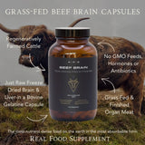 Thumbnail for APE Nutrition - Grass-Fed Beef Brain Capsules | Freeze-Dried Brain & Liver (180caps)