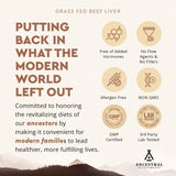 Thumbnail for Ancestral Supplements - Grass Fed Desiccated Beef Liver (180 Capsules / 500mg)