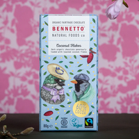 Thumbnail for Bennetto - Coconut Flakes Organic Dark Chocolate Bar 80g (60% Cocoa)