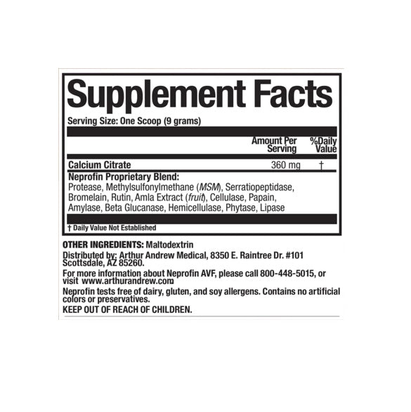 Arthur Andrew Medical - Neprofin AVF - Enzyme Supplement for Horses & Large Animals | Joint & Digestive Support (500g)