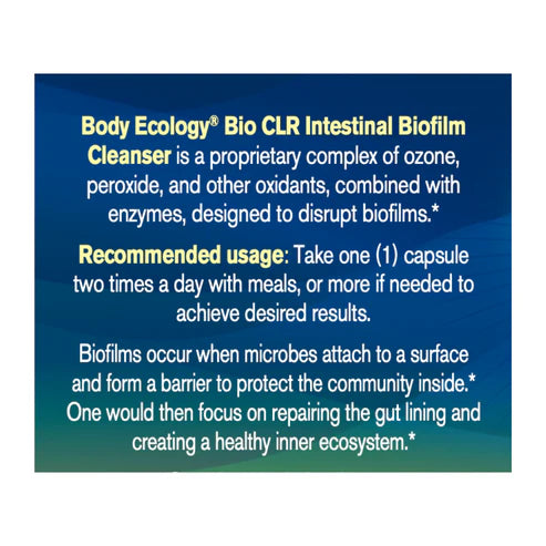 Body Ecology BioCLR Intestinal BioFilm Cleanser (60 capsules)