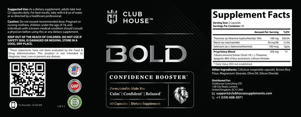 Clubhouse - BOLD Formula (60 capsules)