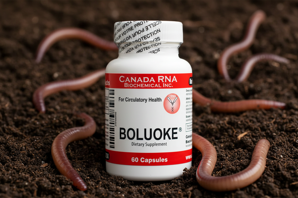 Canada RNA Biochemical Inc. – Boluoke®  20mg 60caps (Lumbrokinase)