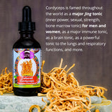 Thumbnail for Dragon Herbs Cultured Cordyceps Drops (240ml/8floz Refill)