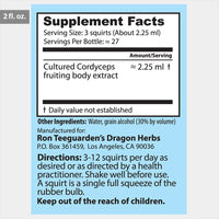 Thumbnail for Dragon Herbs Cultured Cordyceps Drops 2fl oz (60ml)