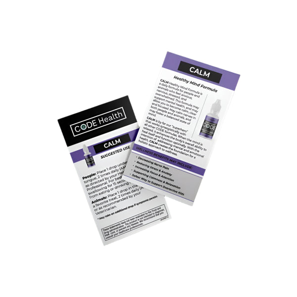 CODE Health | CALM (Healthy Mind Formula) | Each 15mL bottle contains approximately 300 servings