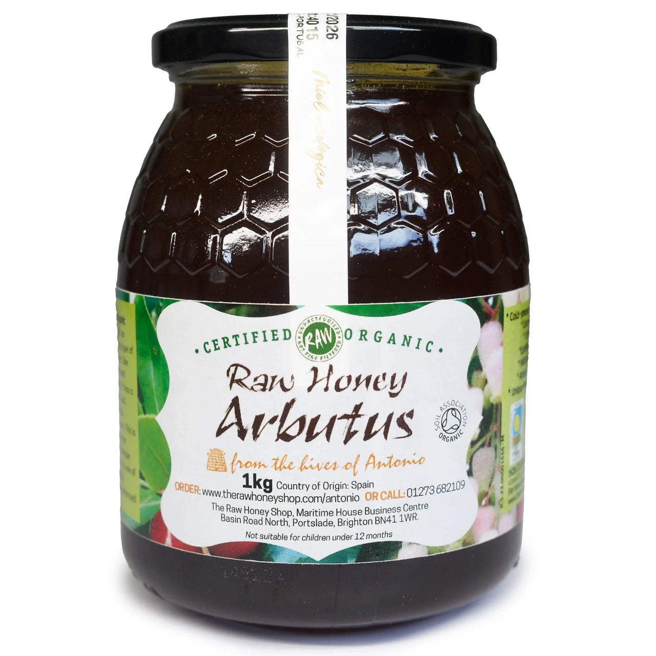 Antonio - Arbutus Honey 1kg (Raw, Organic, Runny)
