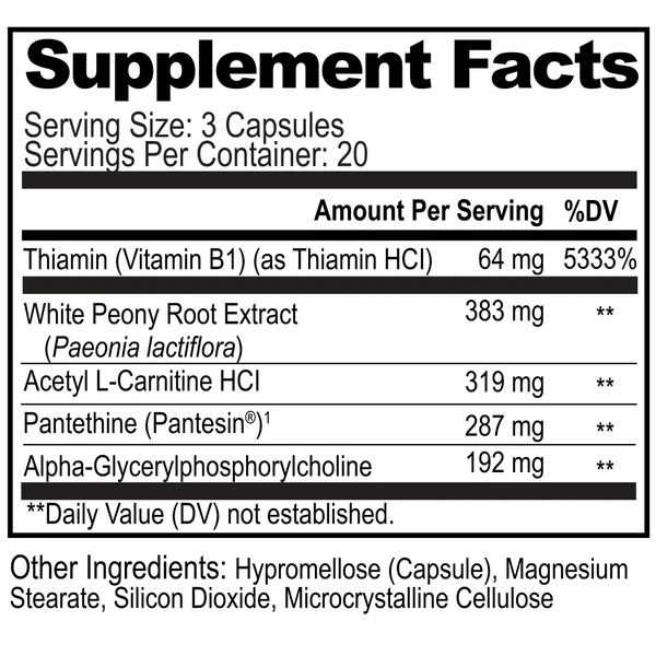 Acetylcholine Brain Food 60caps (Natural Stacks)