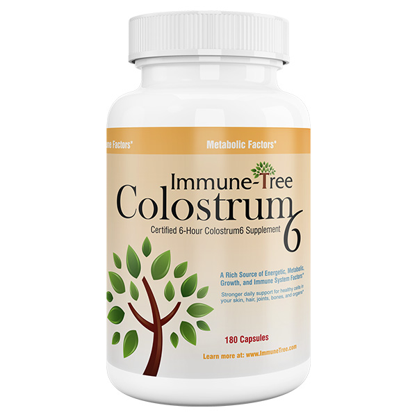 Wholefood Colostrum Capsules 180 count - 500 mg capsules (Immune Tree)