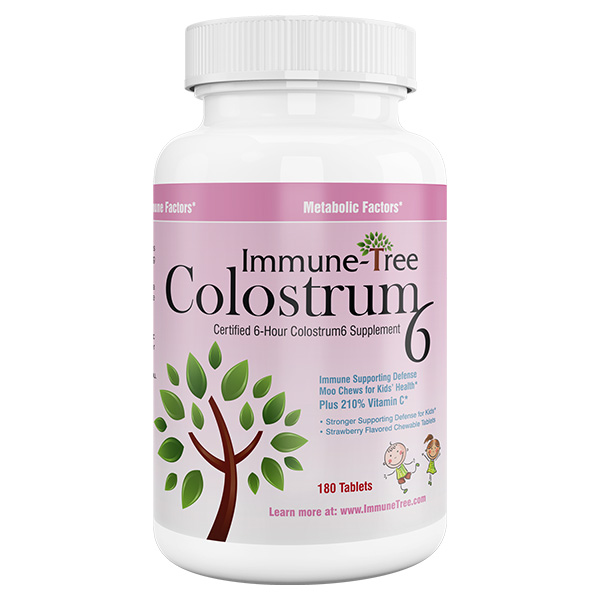 Colostrum Strawberry Moo Chews 180 count - 200 mg lozeng (Immune Tree)