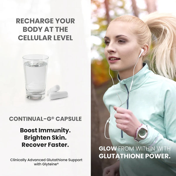 Continual-G Capsules – Glyteine Formula | 30-Day Supply | 400mg Glyteine Per Capsule (60 capsules)