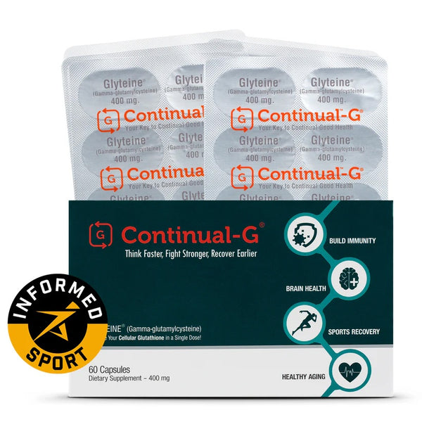 Continual-G Capsules – Glyteine Formula | 30-Day Supply | 400mg Glyteine Per Capsule (60 capsules)