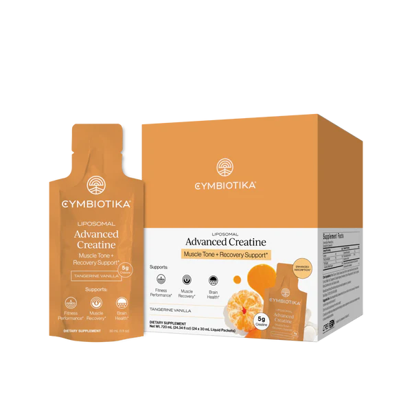 Cymbiotika - Liposomal Advanced Creatine 720ml (24x30ml Sachet)(Tangerine Vanilla Flavour)