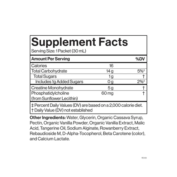 Cymbiotika - Liposomal Advanced Creatine 720ml (24x30ml Sachet)(Tangerine Vanilla Flavour)