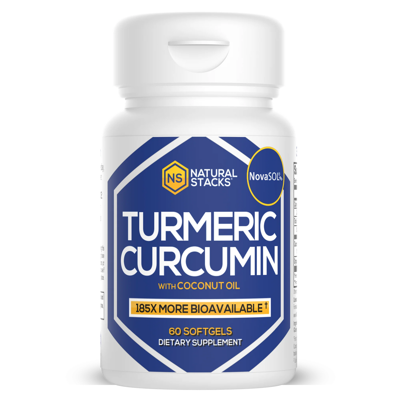 Curcumin with Organic Coconut Oil - 60 ct. (Natural Stacks)