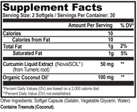 Thumbnail for Curcumin with Organic Coconut Oil - 60 ct. (Natural Stacks)